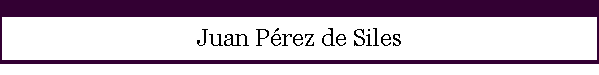 Juan Prez de Siles